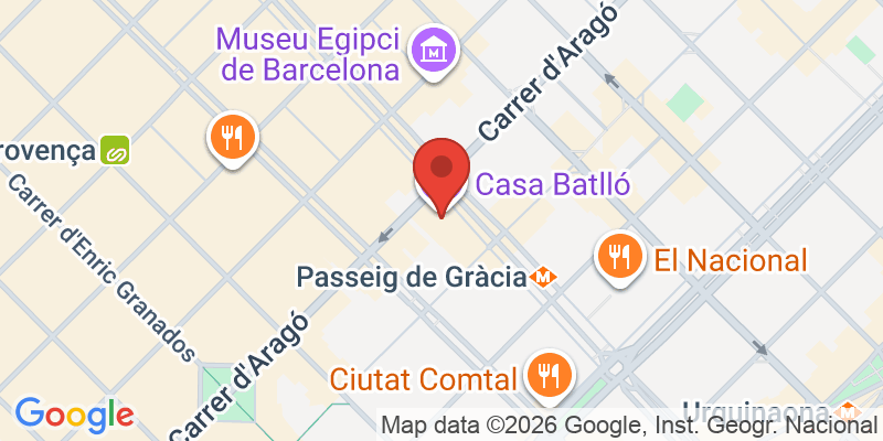 カサ・バトリョの地図