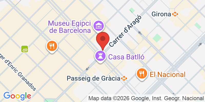 グラシア通り散策の地図