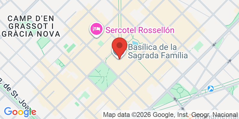 サグラダファミリアの地図