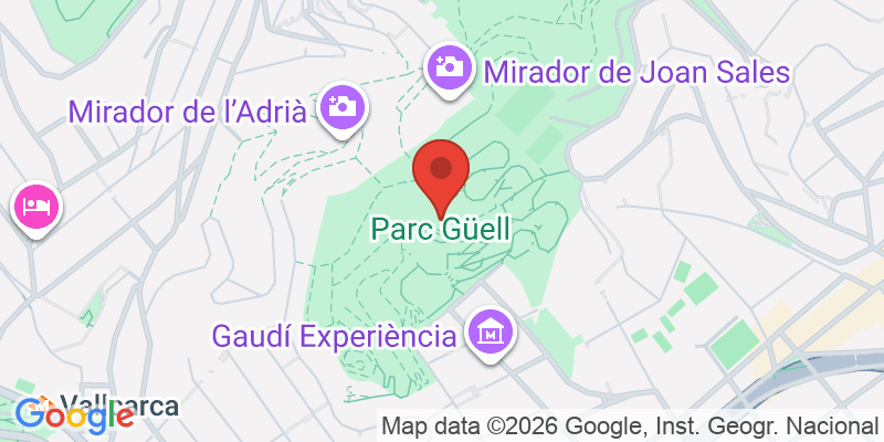 グエル公園の地図