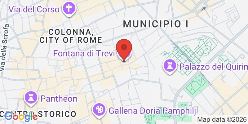 トレヴィの泉の地図