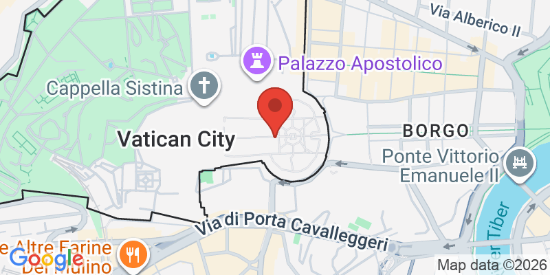 バチカン市国の地図