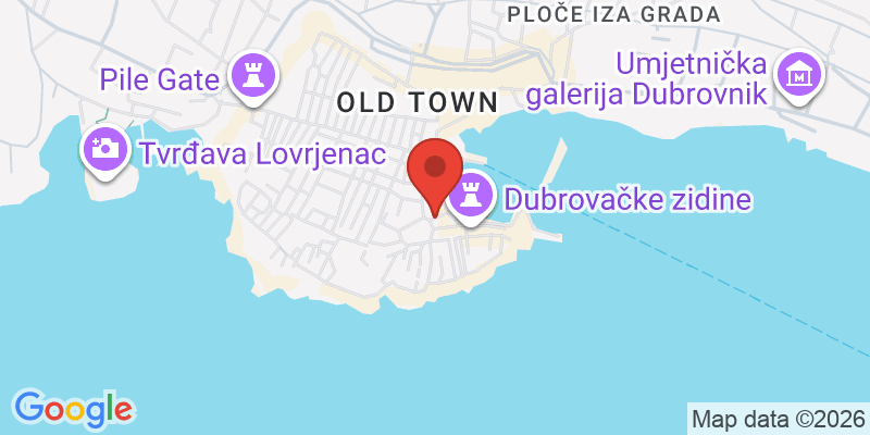 ドブロヴニク大聖堂の地図