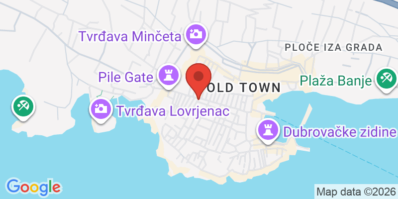 プラツァ通り（ストラドゥン）の地図