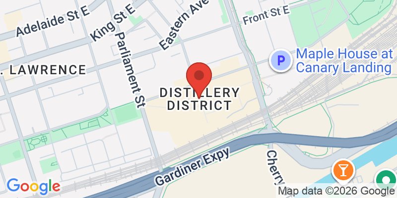 ディスティラリー歴史地区の地図