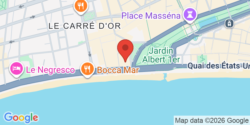 プロムナード・デ・ザングレの地図