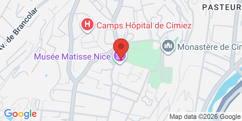 マティス美術館の地図