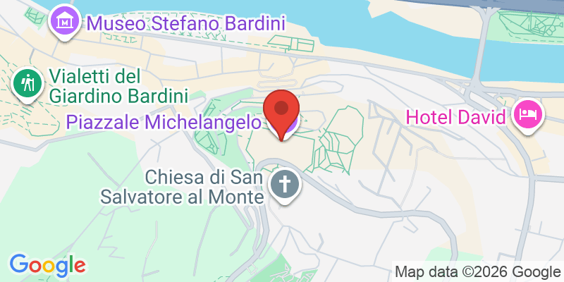 ミケランジェロ広場の地図