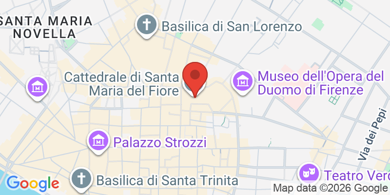 サンタ・マリア・デル・フィオーレ大聖堂（ドゥオーモ）の地図