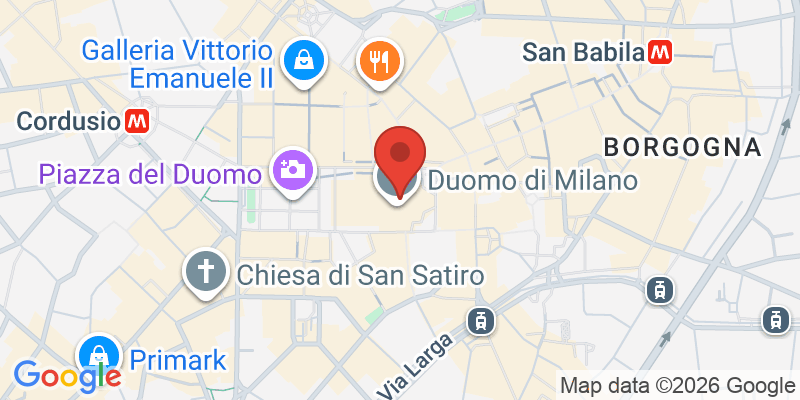 ドゥオーモ（ミラノ大聖堂）の地図