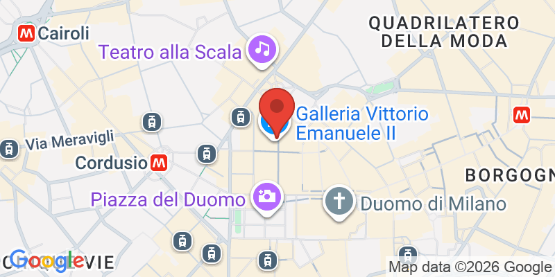 ヴィットリオ・エマヌエーレ2世のガッレリアの地図