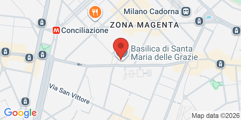 サンタ・マリア・デッレ・グラツィエ教会（最後の晩餐）の地図