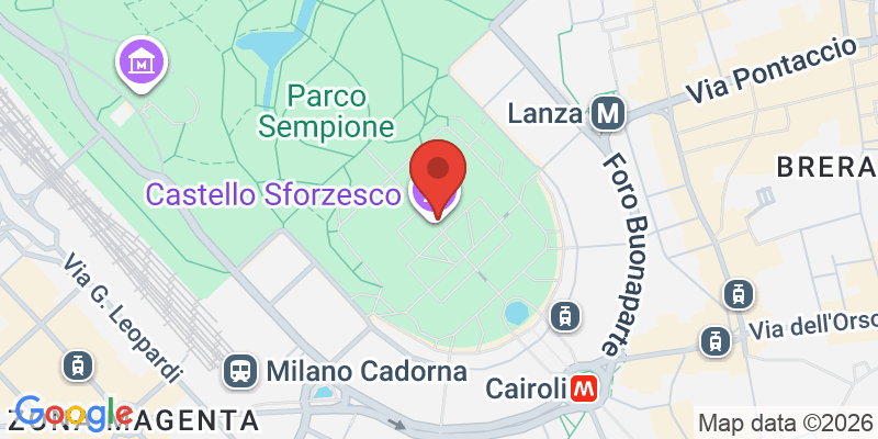 スフォルツェスコ城の地図