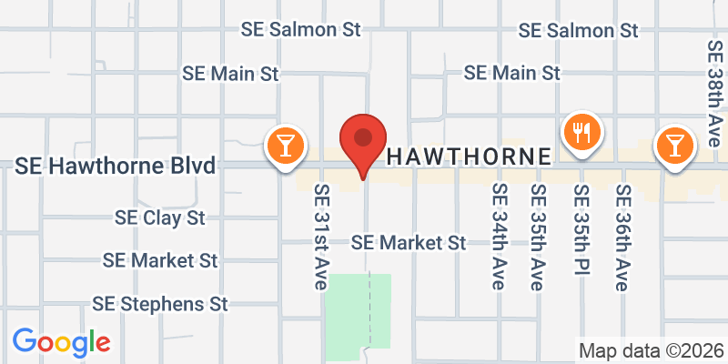 ホーソン地区の地図