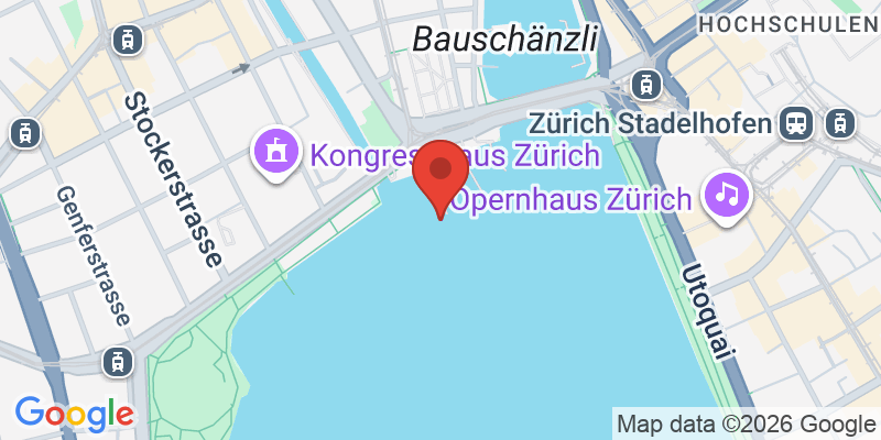 チューリッヒ湖クルーズの地図