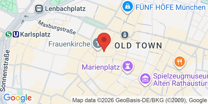 フラウエン教会の地図