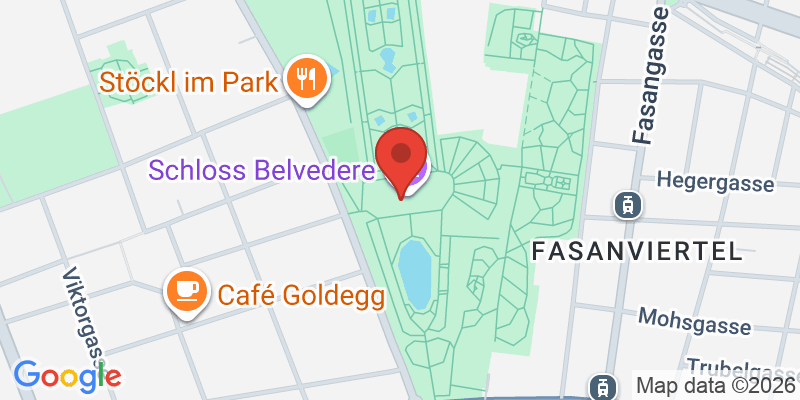 ベルヴェデーレ宮殿の地図