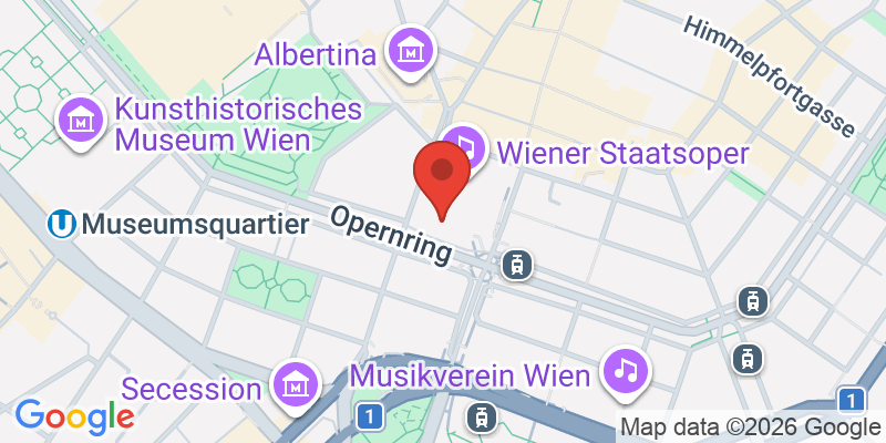 ウィーン国立歌劇場の地図