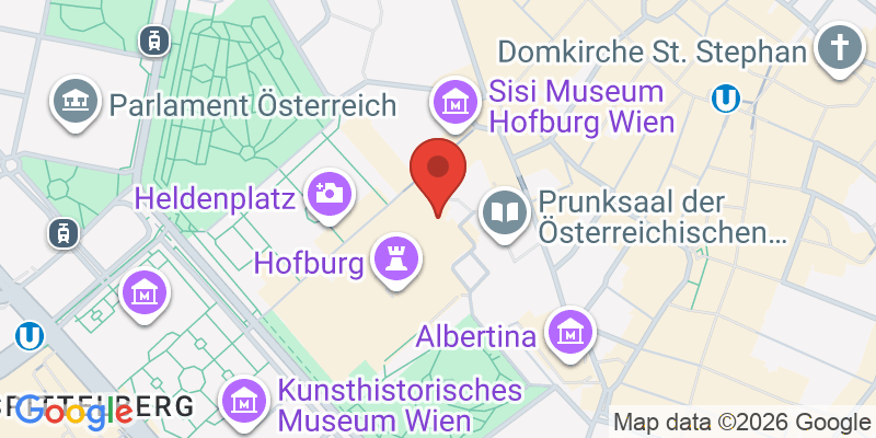 ホーフブルク宮殿の地図