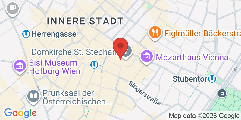 シュテファン大聖堂の地図
