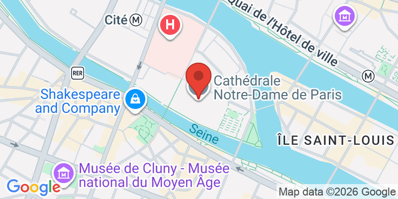 ノートルダム大聖堂の地図