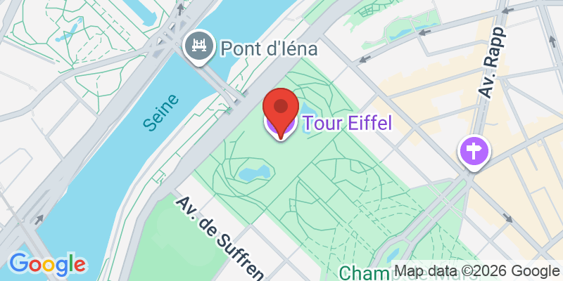 エッフェル塔の地図