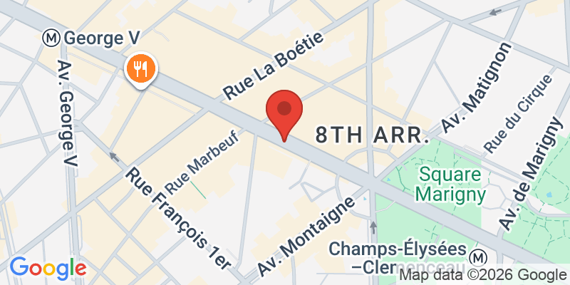 シャンゼリゼ通りの地図