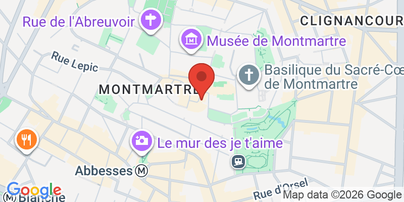 モンマルトルの地図