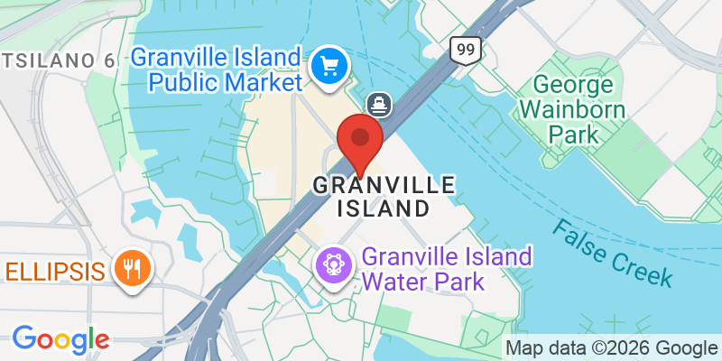 グランビルアイランドの地図