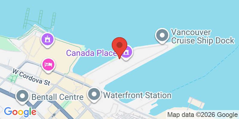 カナダプレイスの地図