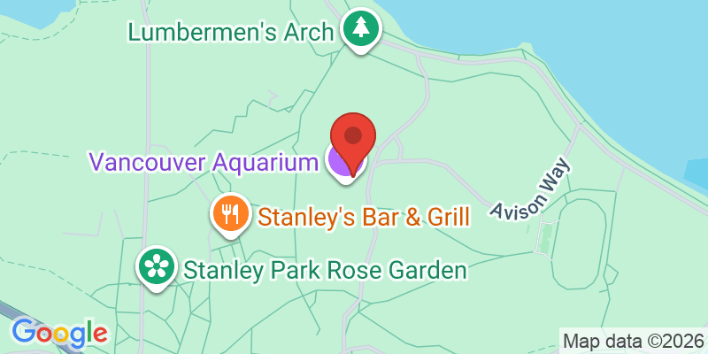 バンクーバー水族館の地図