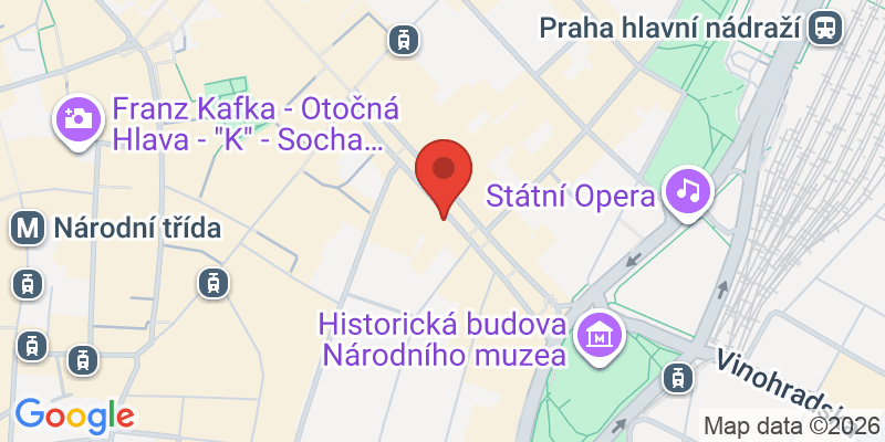 ヴァーツラフ広場の地図