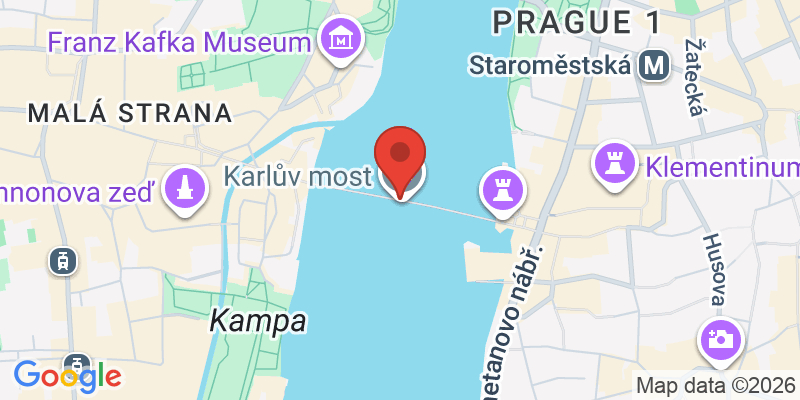 カレル橋の地図