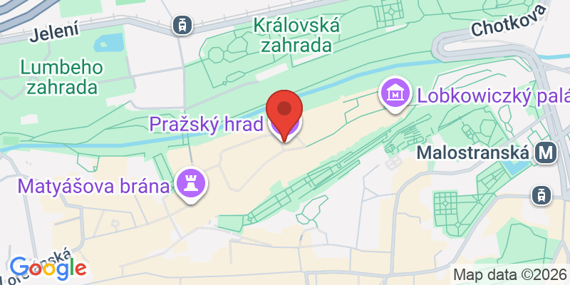 プラハ城の地図