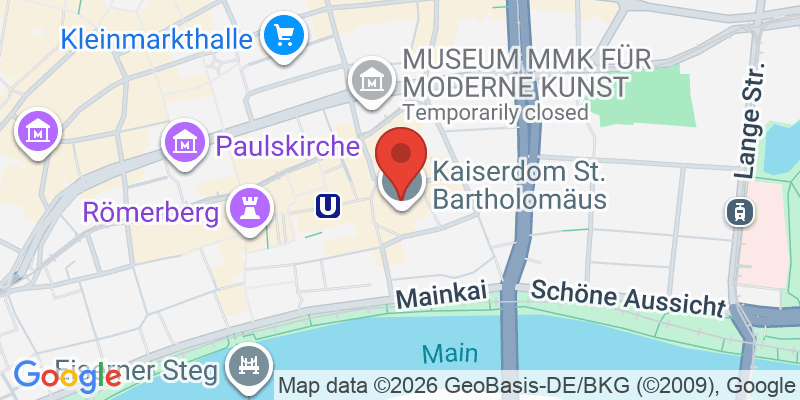 フランクフルト大聖堂の地図