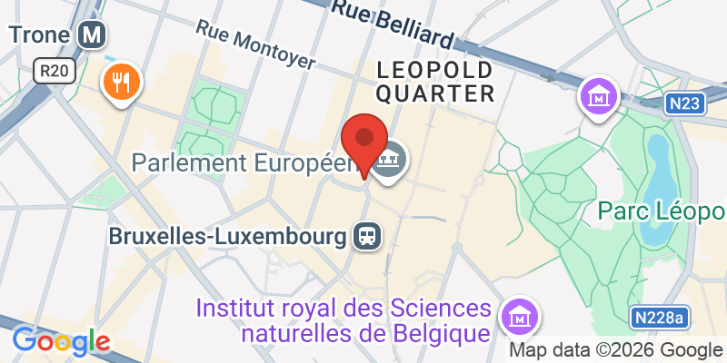 EU地区（欧州議会）の地図