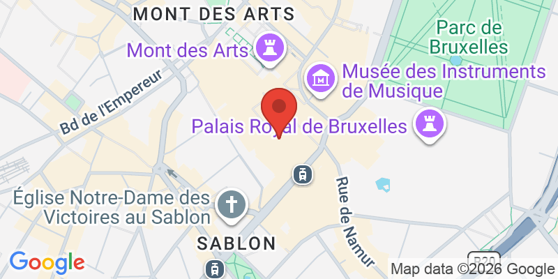 ベルギー王立美術館の地図