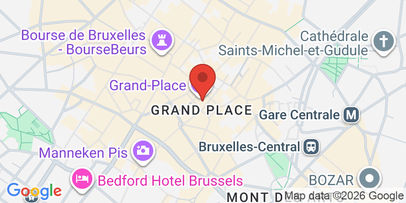 グランプラスの地図