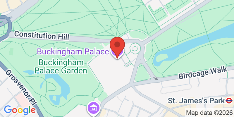 バッキンガム宮殿（衛兵交代式）の地図