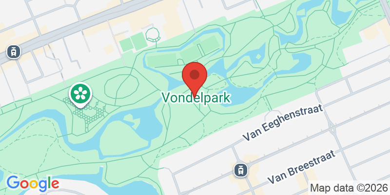 フォンデル公園の地図