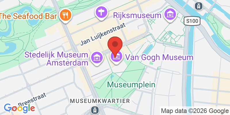 ゴッホ美術館の地図