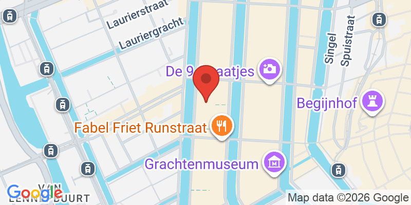 デ・ナイン・ストラーチェス（9つの通り）の地図