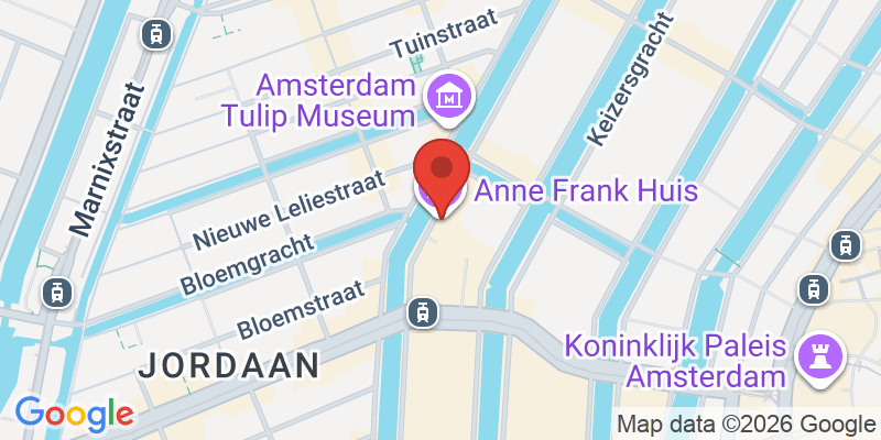 アンネ・フランクの家の地図