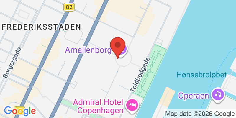 アマリエンボー宮殿の地図