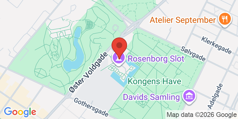 ローゼンボー城の地図