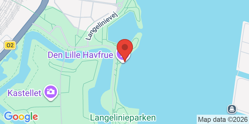 人魚姫の像の地図