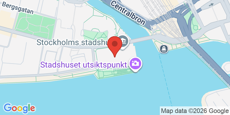 ストックホルム市庁舎の地図