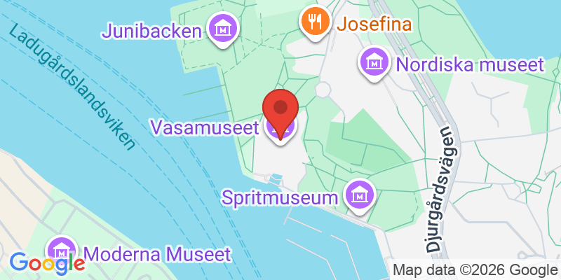 ヴァーサ号博物館の地図