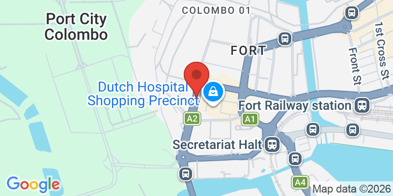 コロンボ・フォート地区の地図