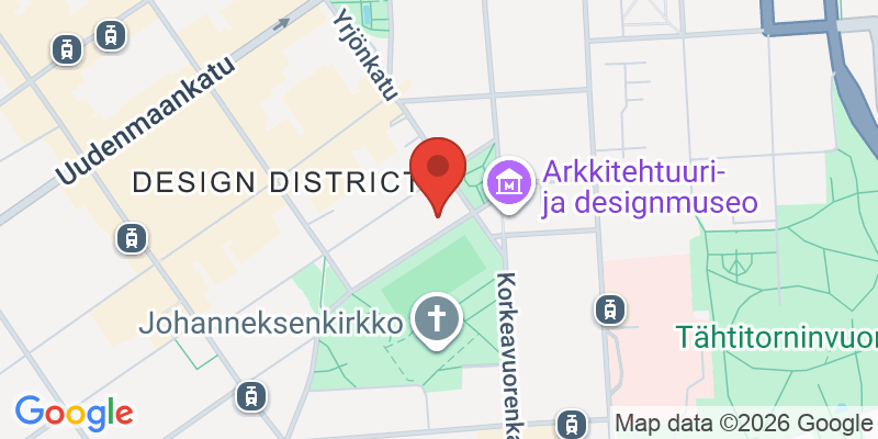 デザイン地区散策の地図